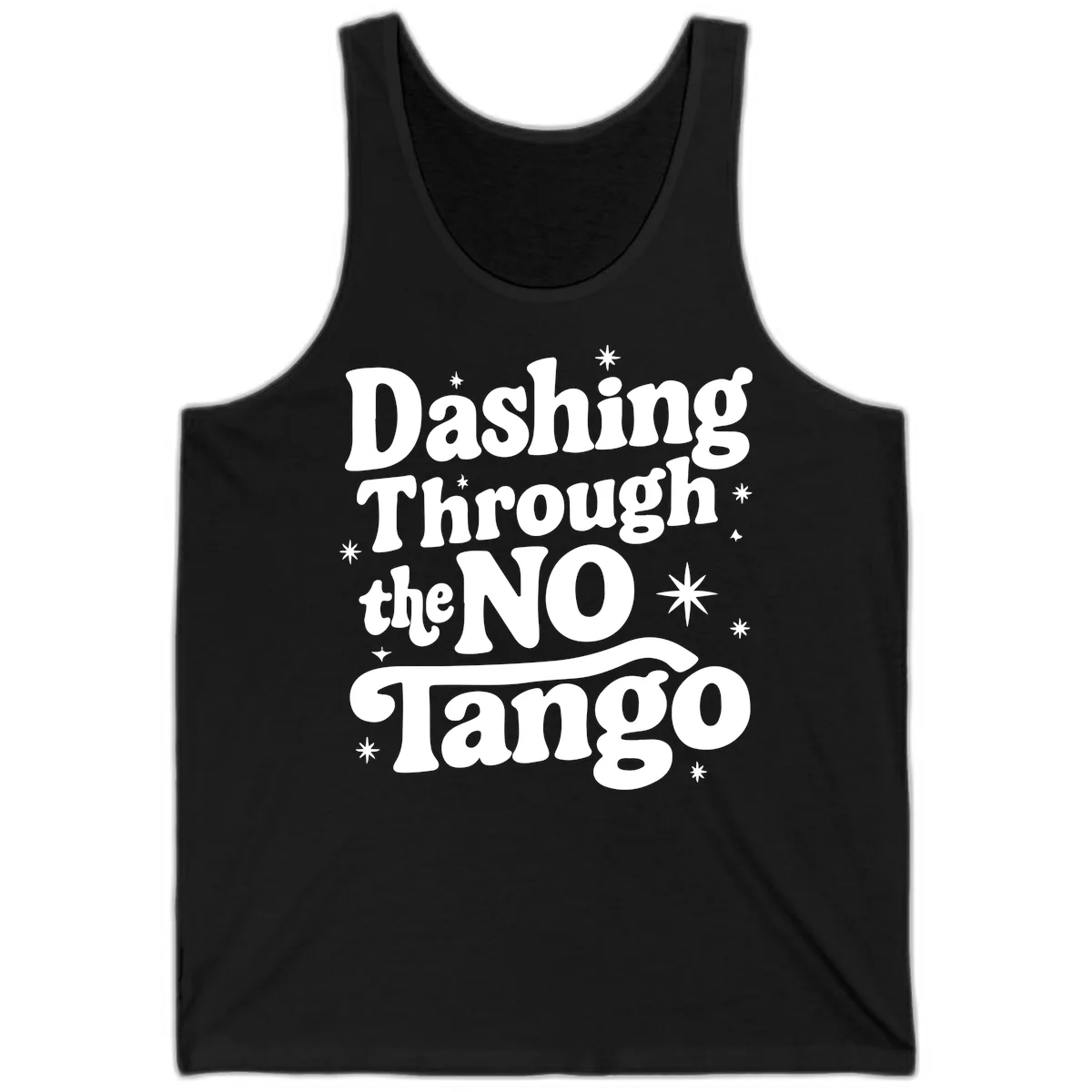 Dashing Through the NO Tango Tank in Black