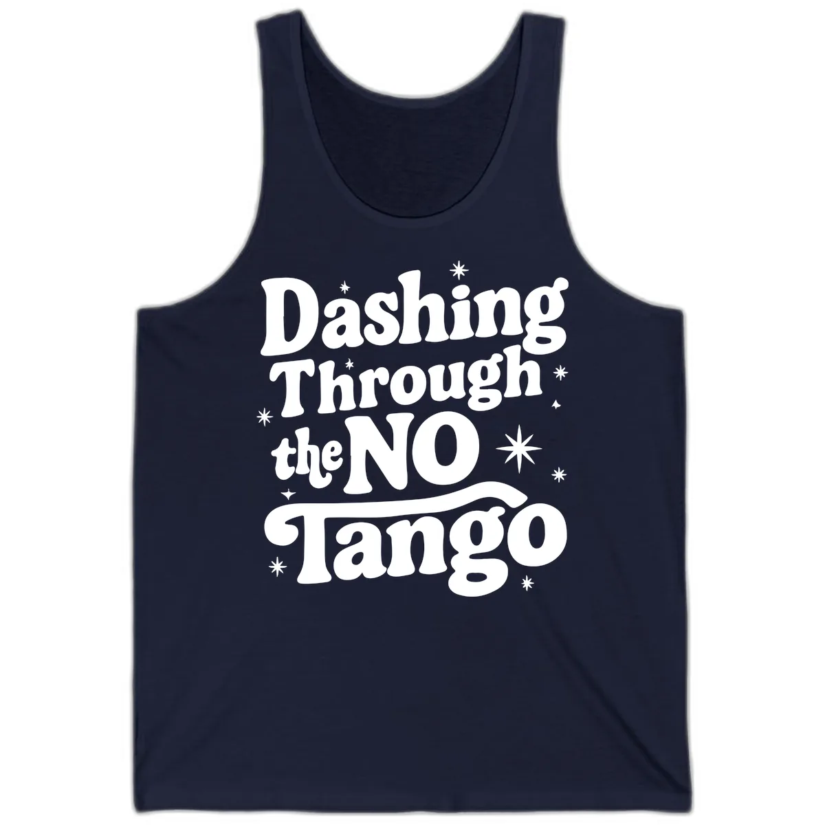 Dashing Through the NO Tango Tank in Navy