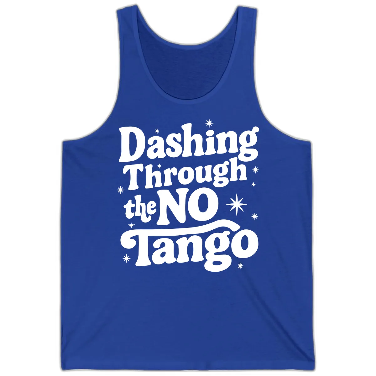 Dashing Through the NO Tango Tank in True Royal