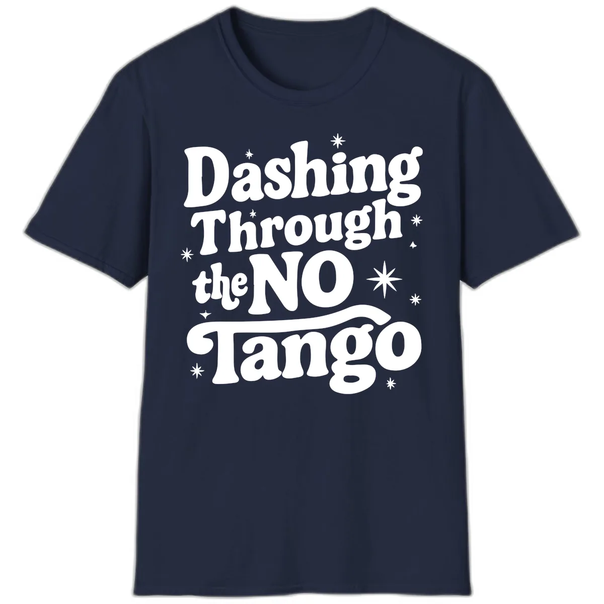 Dashing Through the NO Tango T-Shirt in Navy