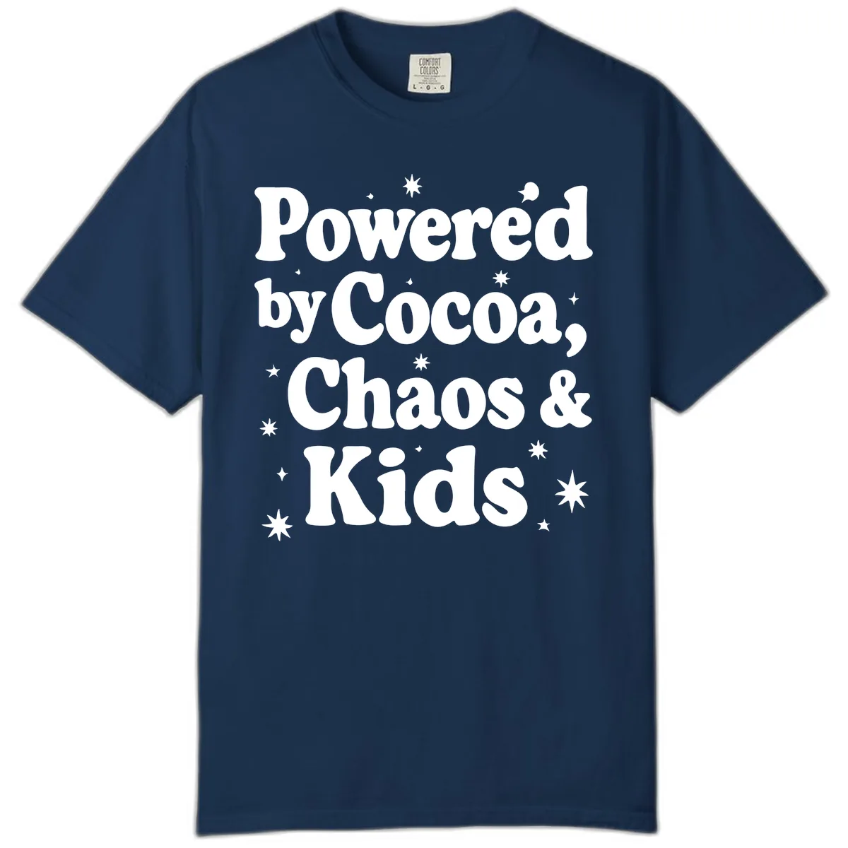 Powered By Cocoa Chaos And Kids Comfort Color in Navy
