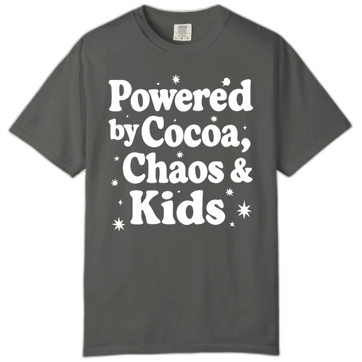 Powered By Cocoa Chaos And Kids Comfort Color in Pepper