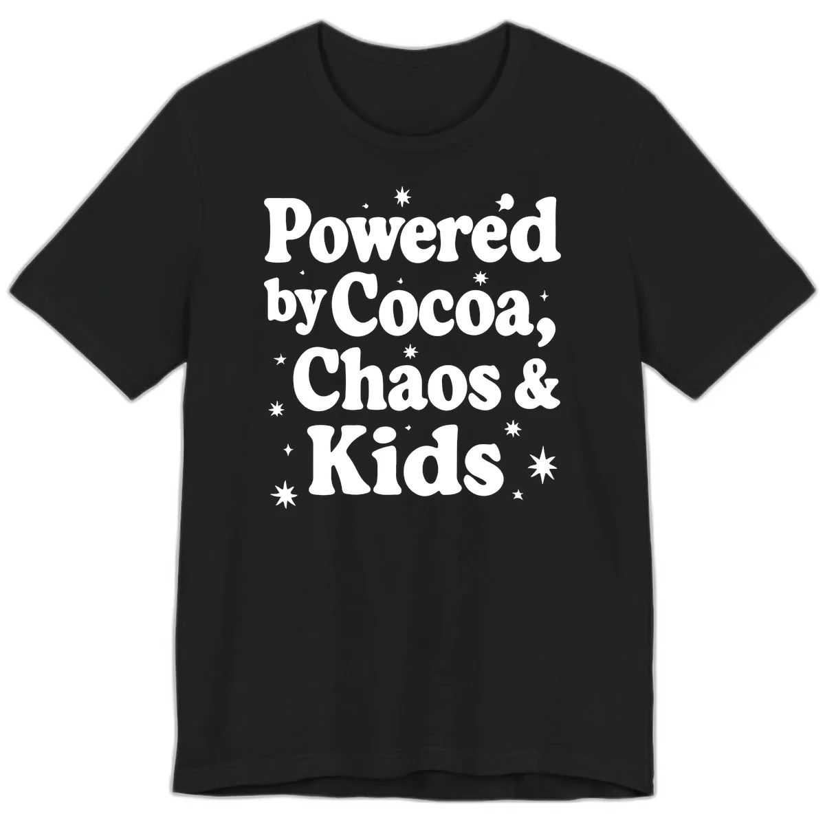 Powered By Cocoa Chaos And Kids Premium T-Shirt in Black