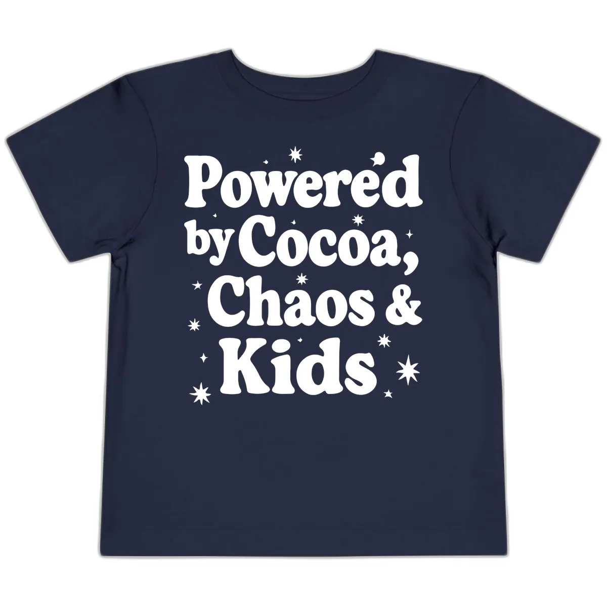 Powered By Cocoa Chaos And Kids Toddler T-Shirt in Navy