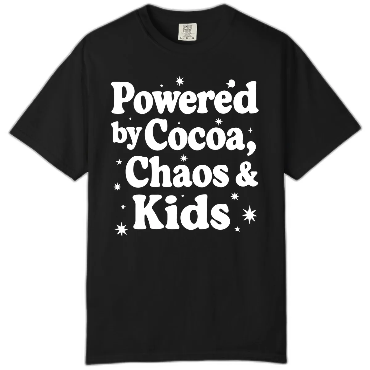 Powered by Cocoa Chaos and Kids Comfort Color in Black