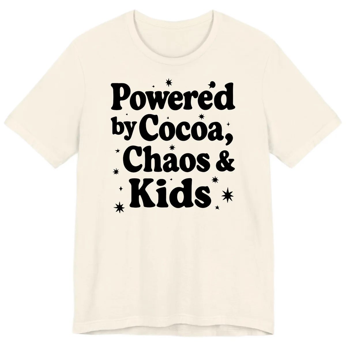 Powered by Cocoa Chaos and Kids Premium T-Shirt in Natural