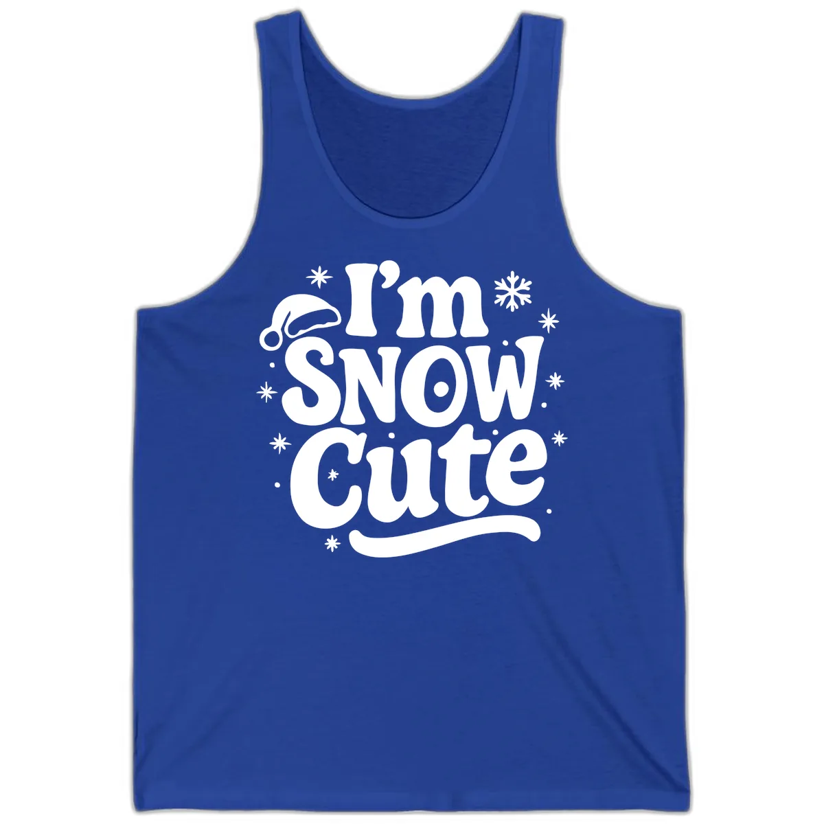 I'm Snow Cute Christmas Graphic Tank in True Royal