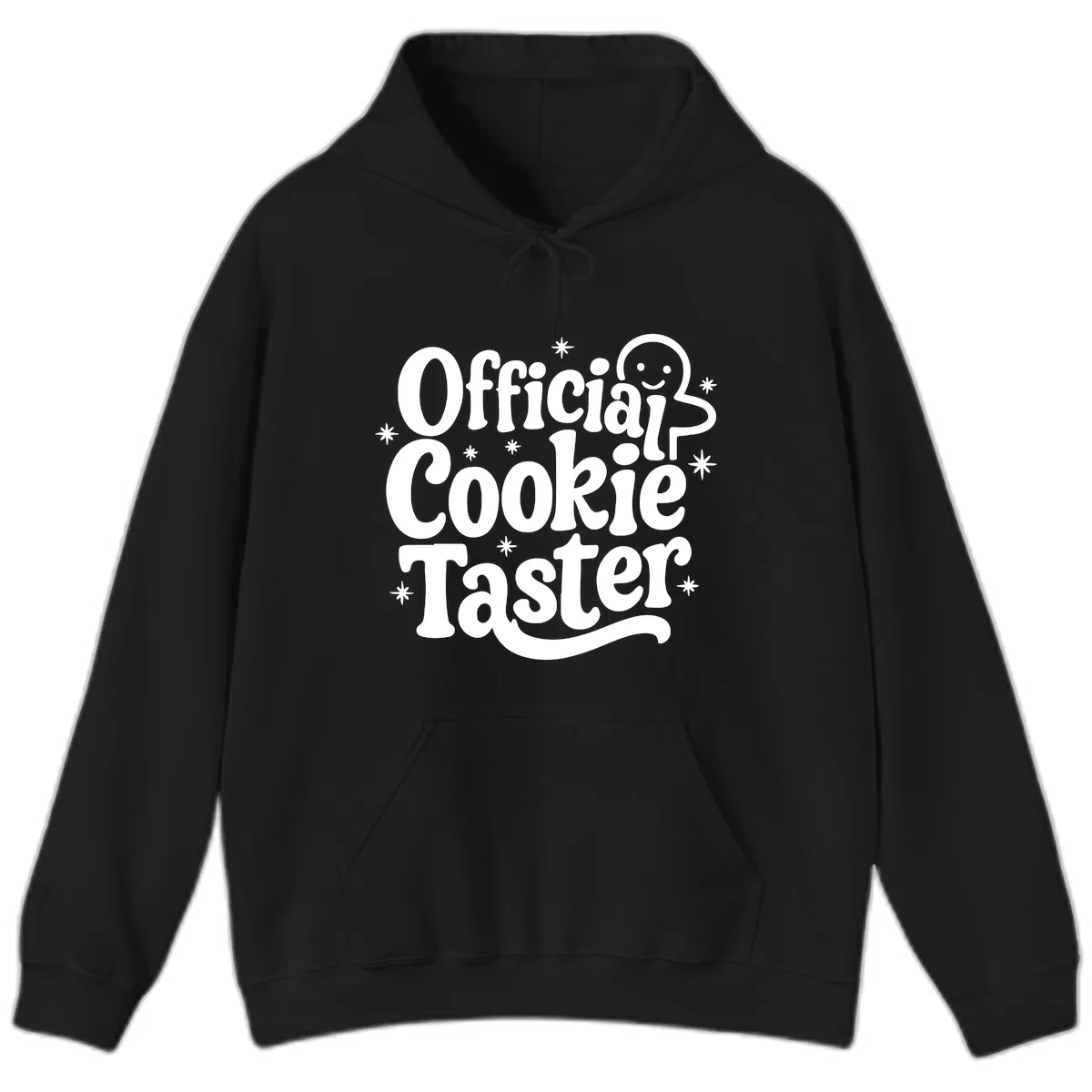 Official Cookie Taster Gingerbread Man Hoodie in Black