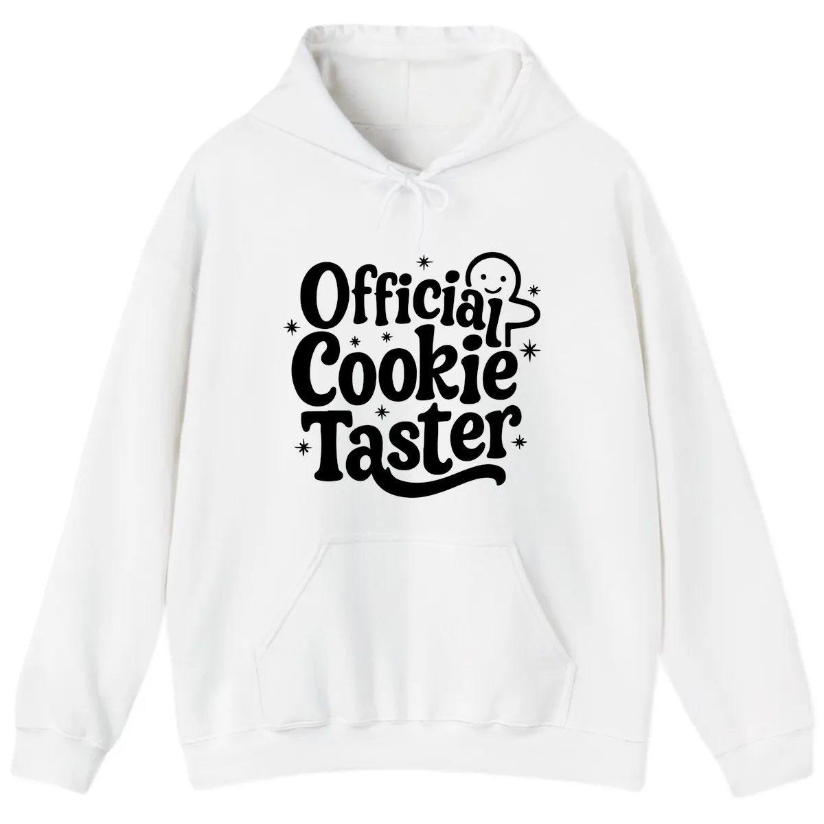 Official Cookie Taster Gingerbread Man Hoodie in White