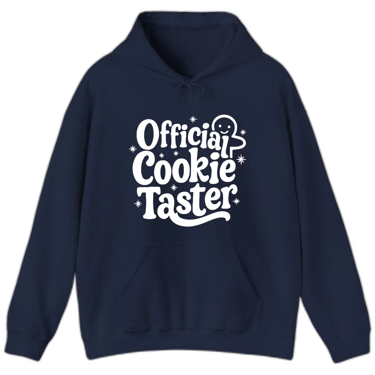 Official Cookie Taster Gingerbread Man Hoodie in Navy