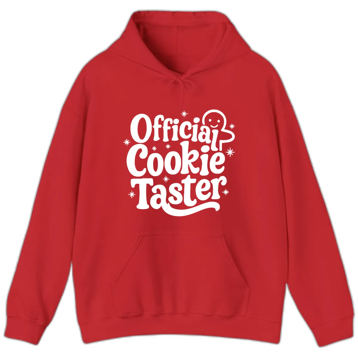 Official Cookie Taster Gingerbread Man Hoodie in Red