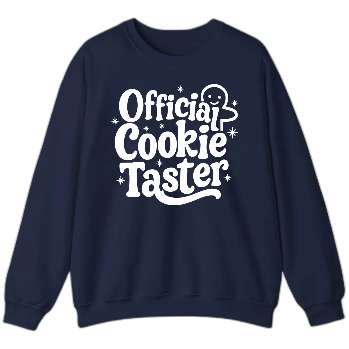 Official Cookie Taster Gingerbread Man Sweatshirt in Navy
