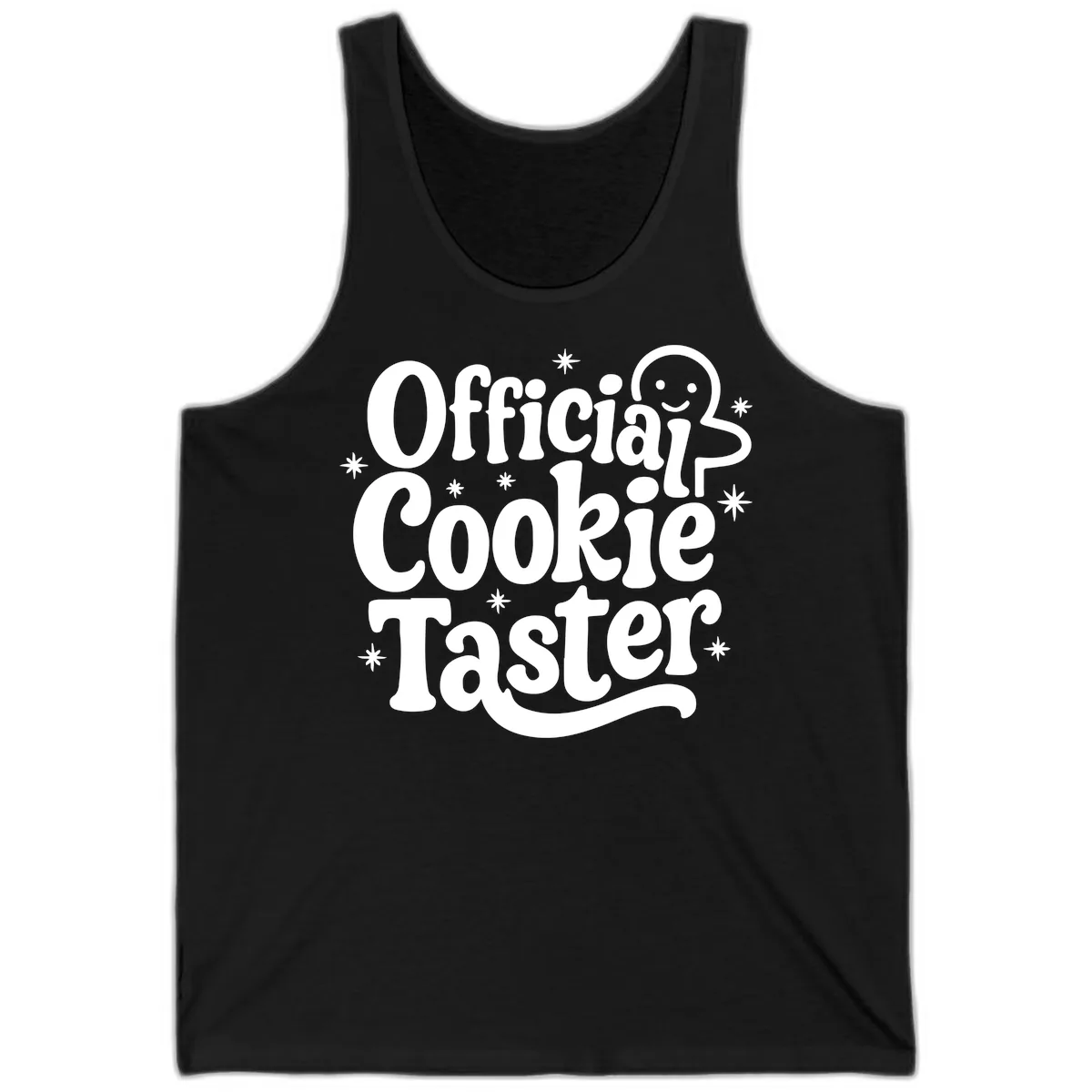 Official Cookie Taster Gingerbread Man Tank in Black