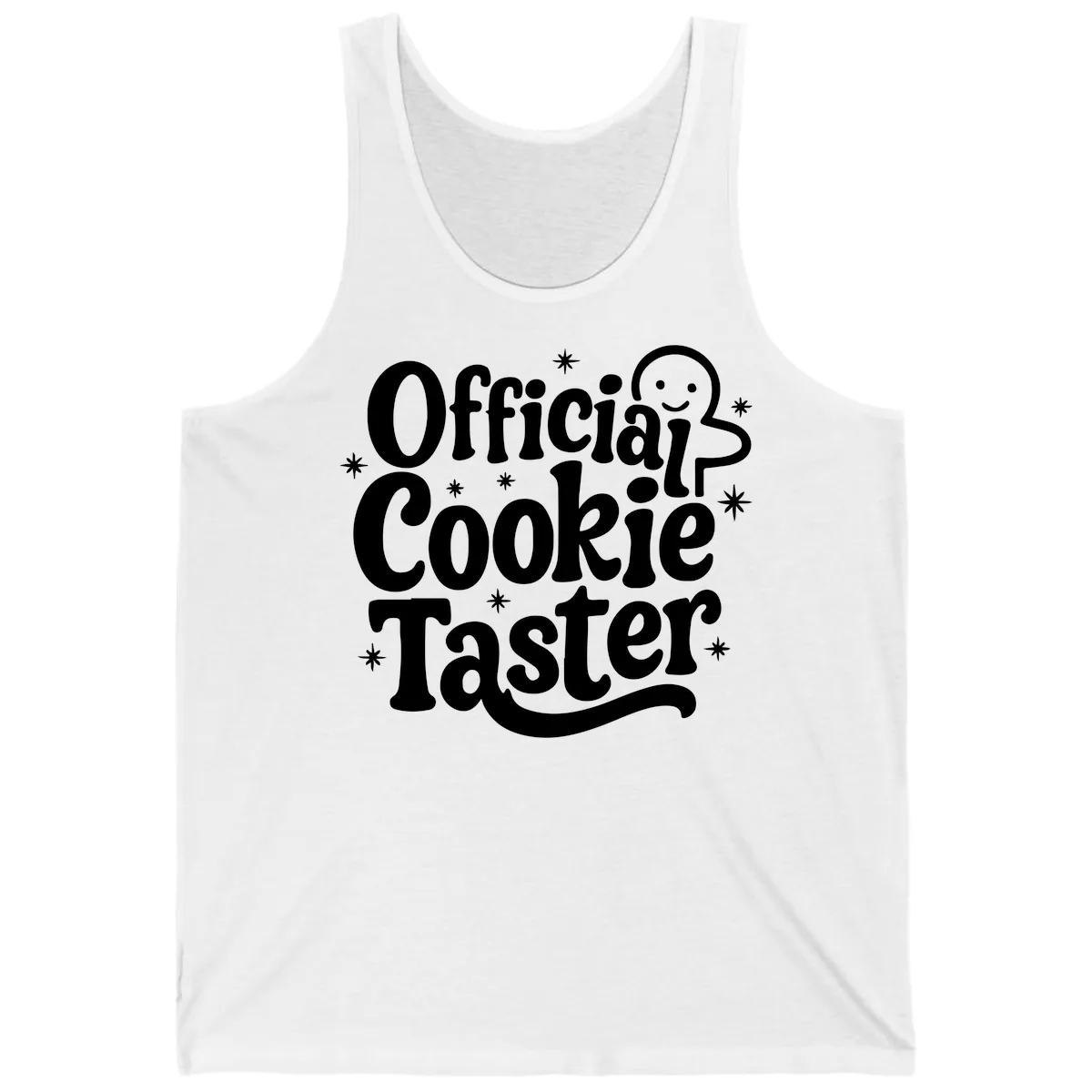 Official Cookie Taster Gingerbread Man Tank in White