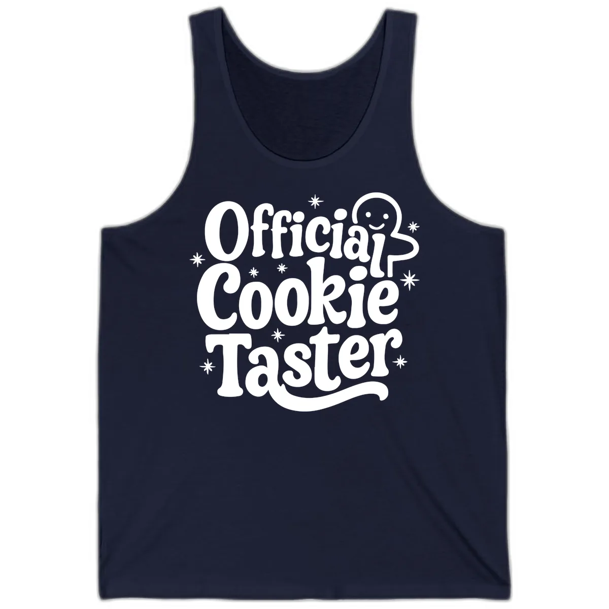 Official Cookie Taster Gingerbread Man Tank in Navy
