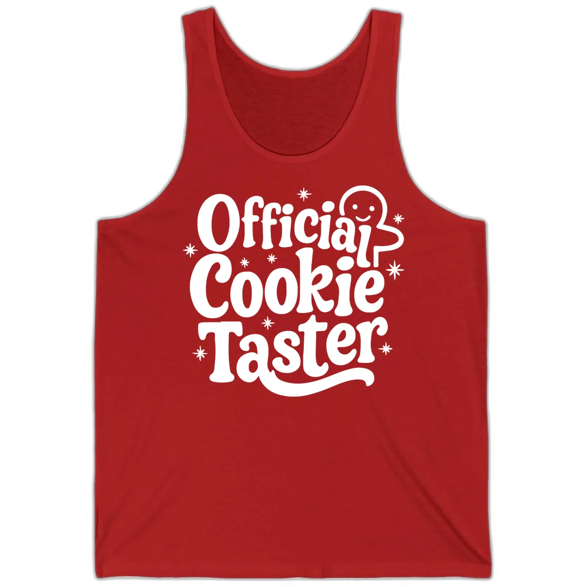 Official Cookie Taster Gingerbread Man Tank in Red