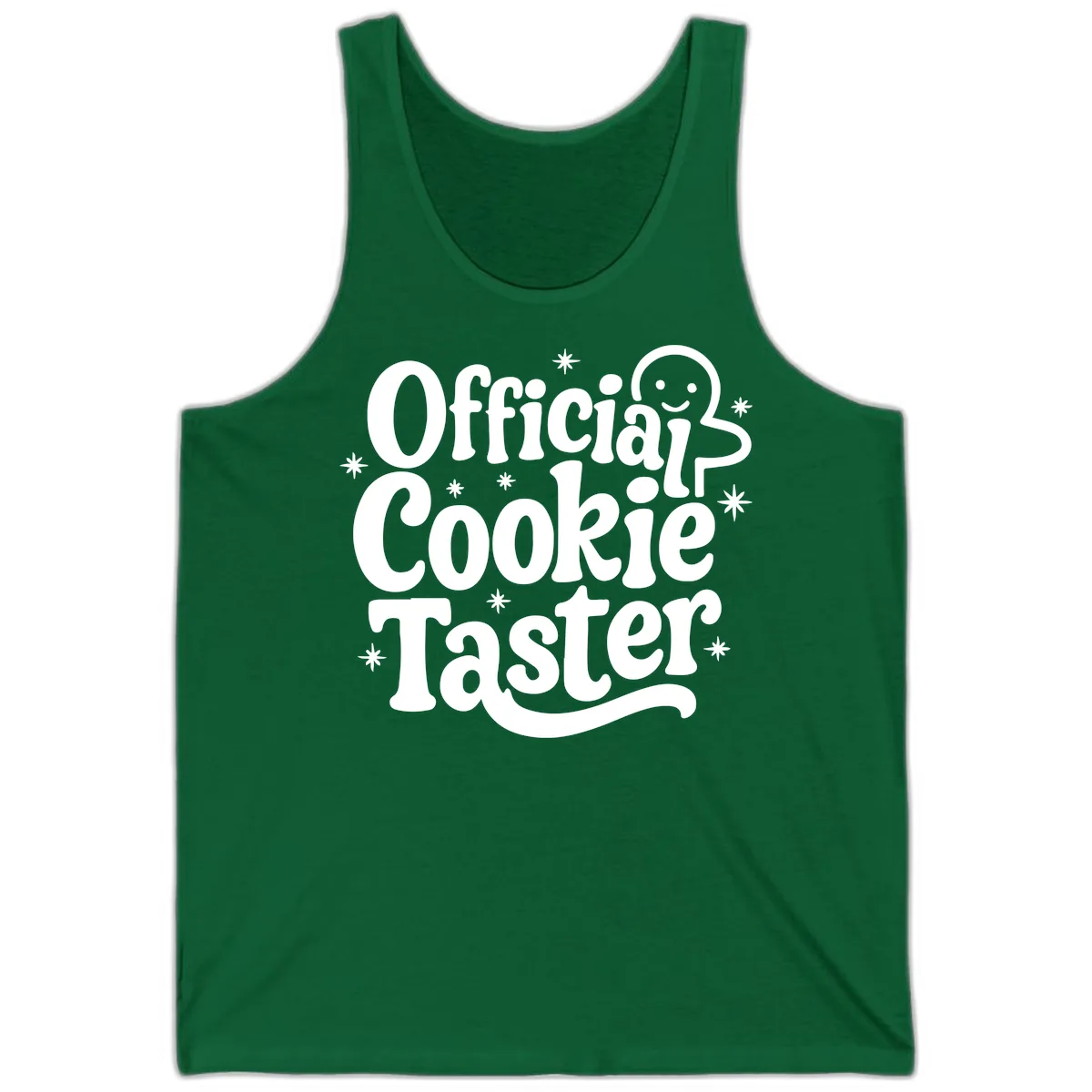 Official Cookie Taster Gingerbread Man Tank in Kelly