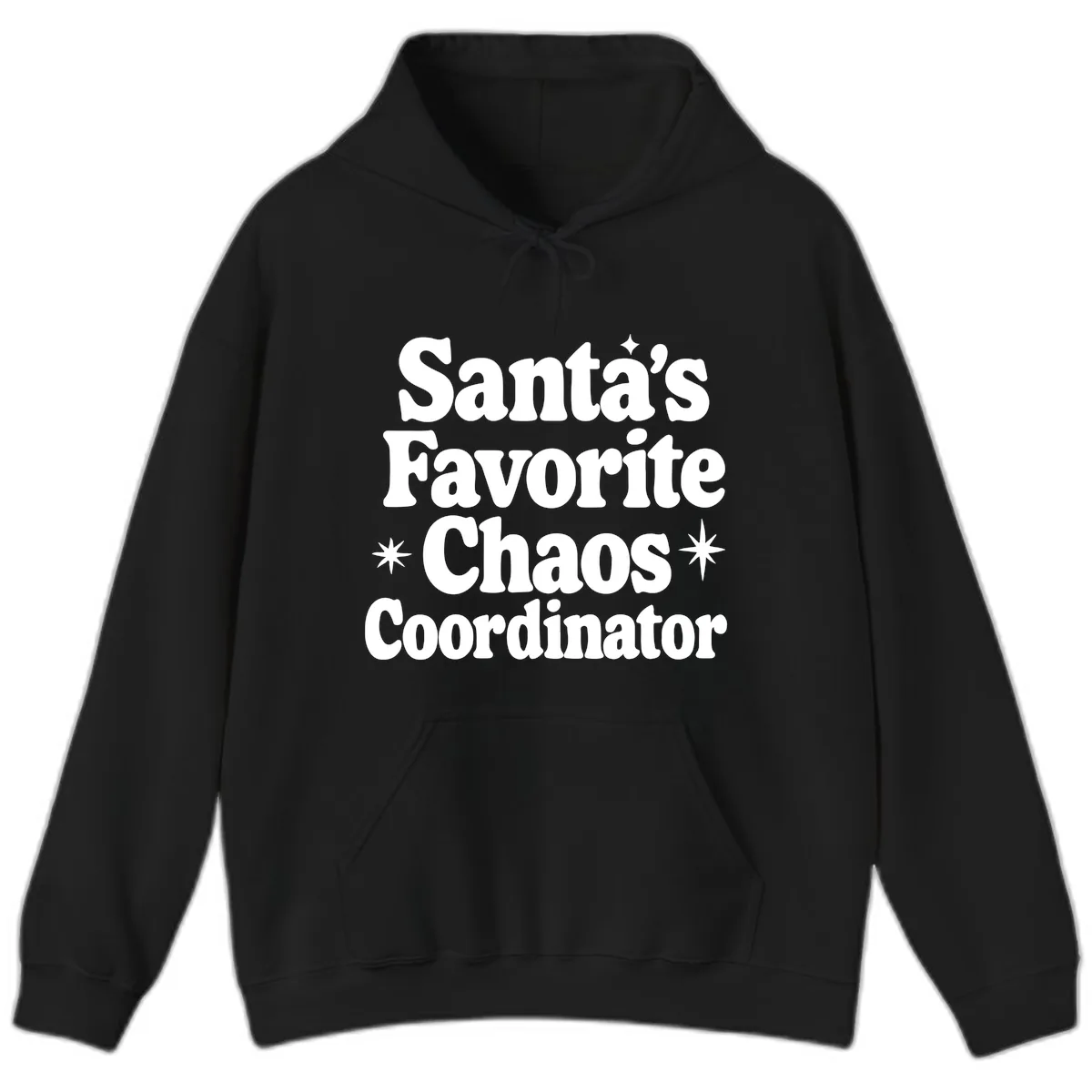Santa's Favorite Chaos Coordinator Hoodie in Black