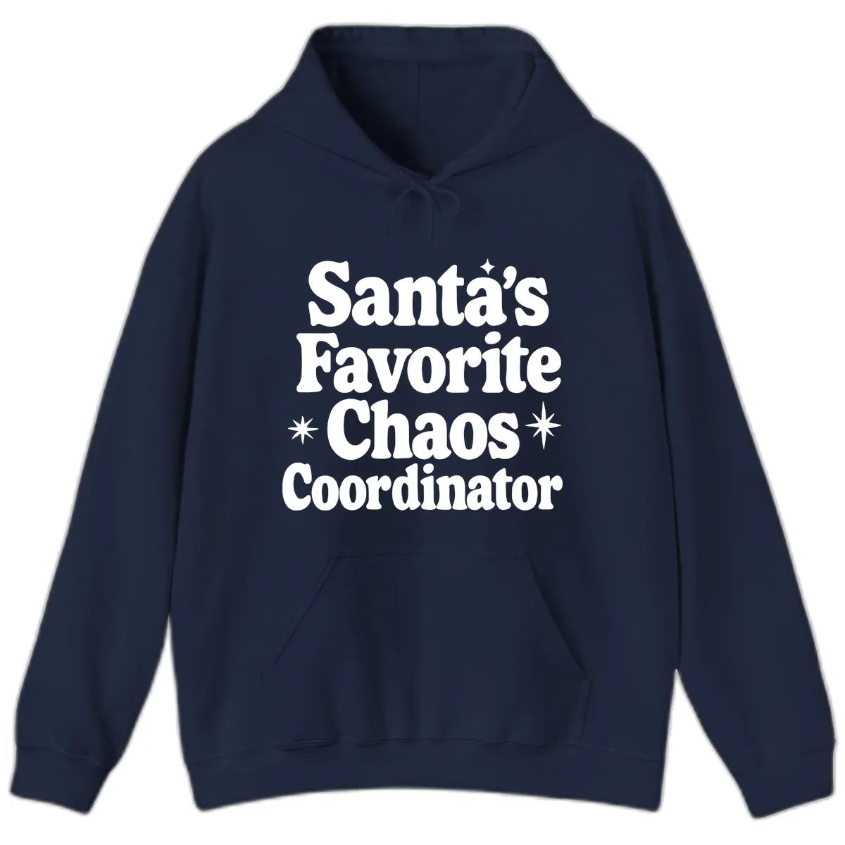 Santa's Favorite Chaos Coordinator Hoodie in Navy