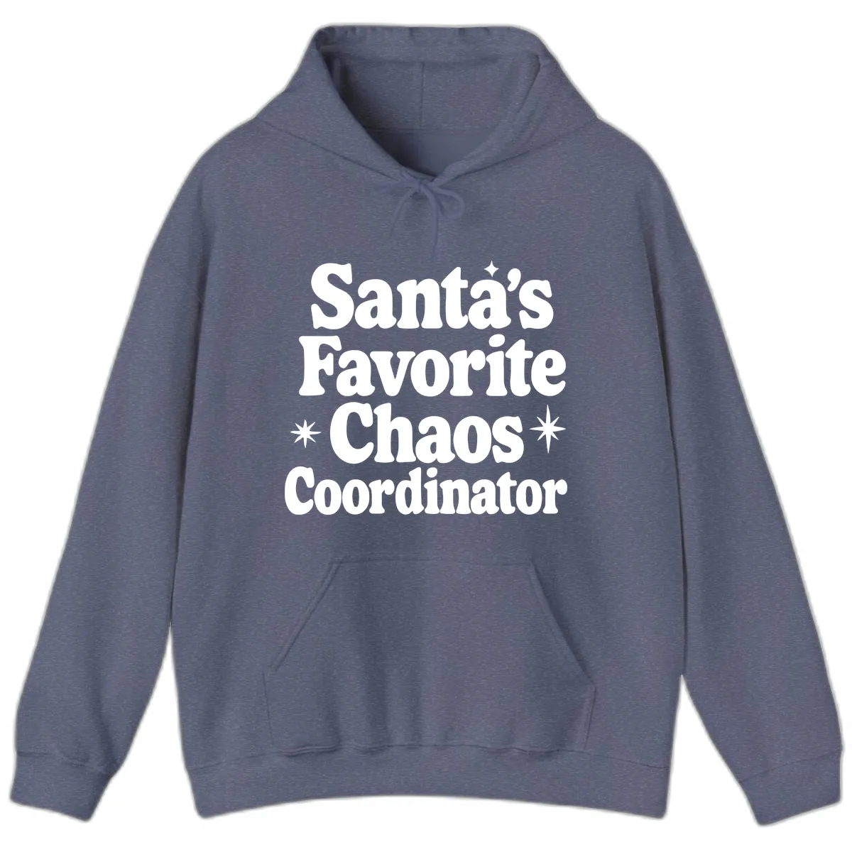Santa's Favorite Chaos Coordinator Hoodie in Heather Navy
