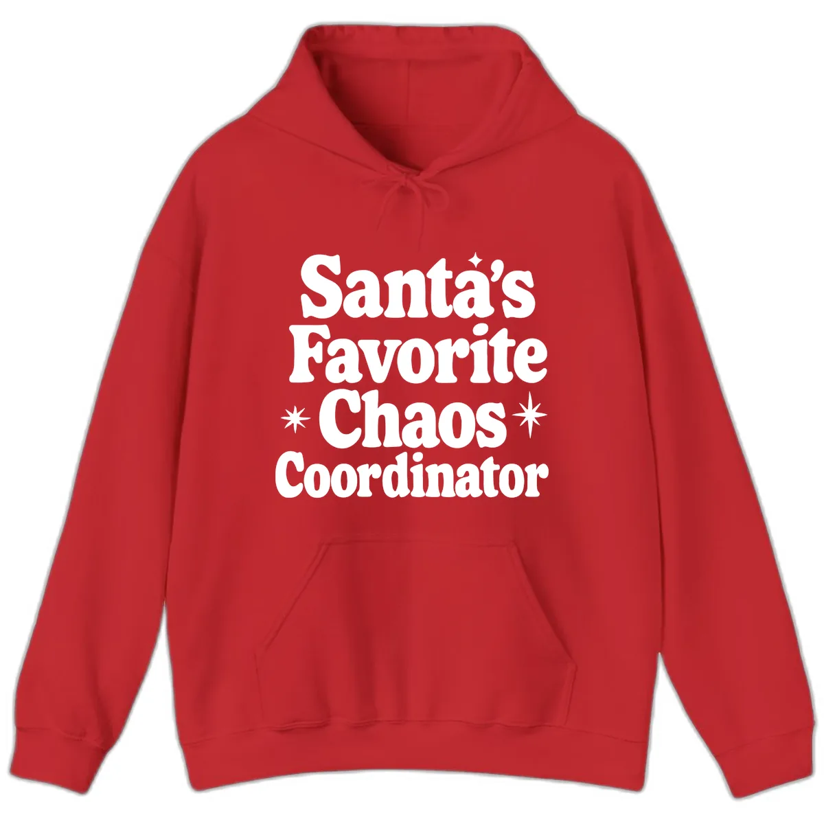 Santa's Favorite Chaos Coordinator Hoodie in Red
