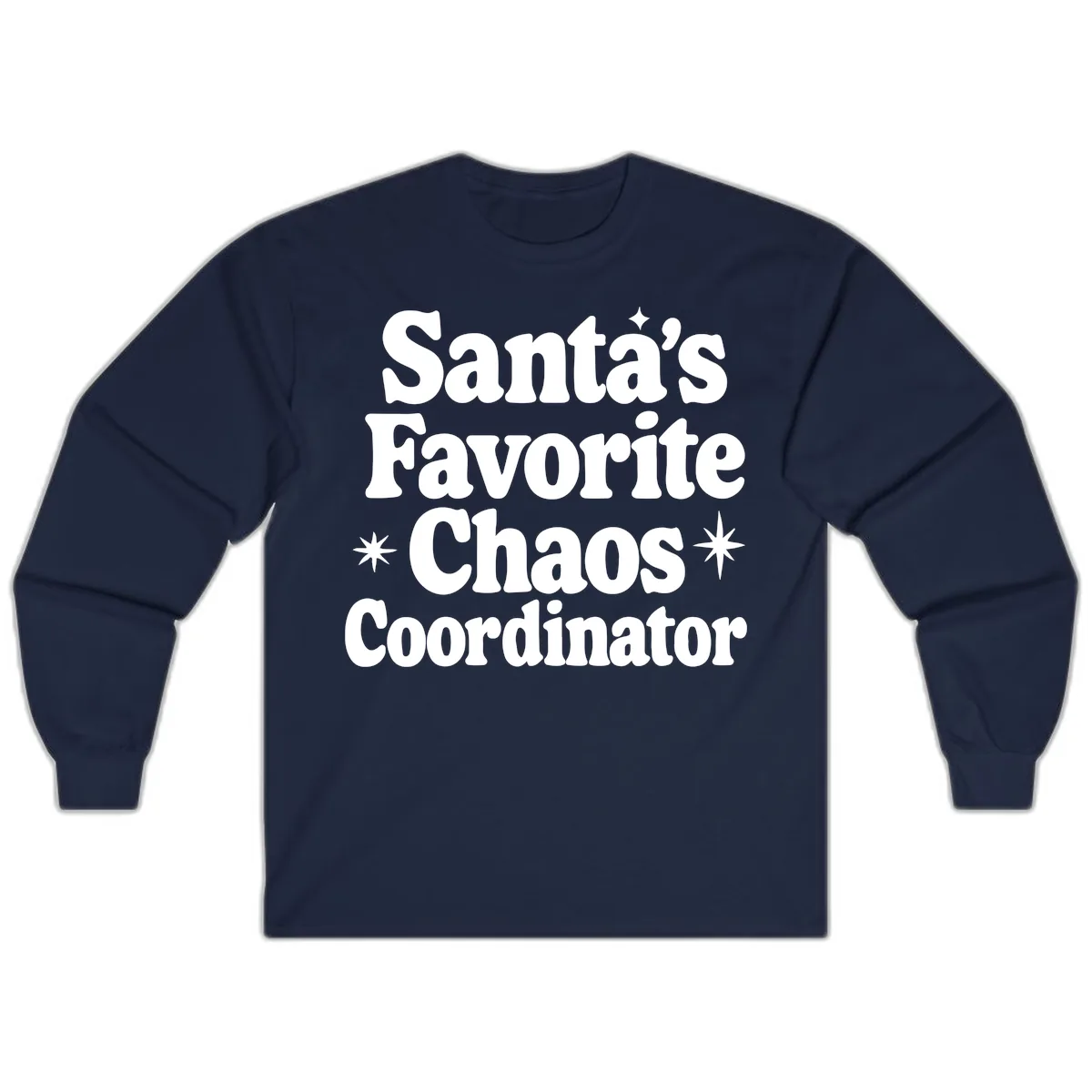 Santa's Favorite Chaos Coordinator Long Sleeve in Navy