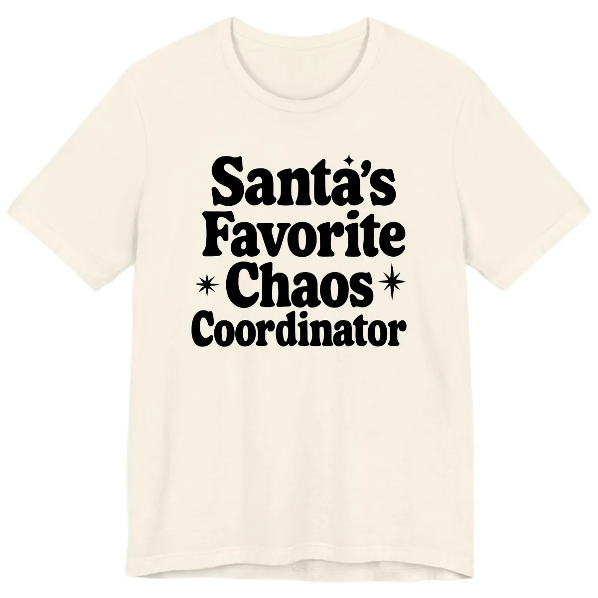 Santa's Favorite Chaos Coordinator Premium T-Shirt in Natural