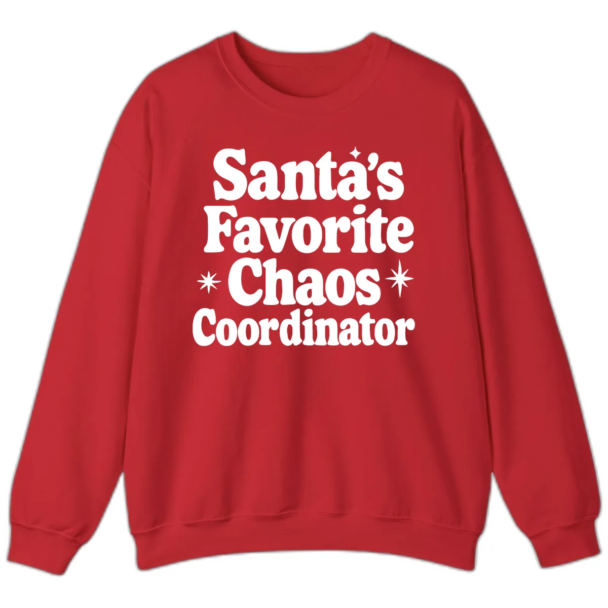 Santa's Favorite Chaos Coordinator Sweatshirt in Red