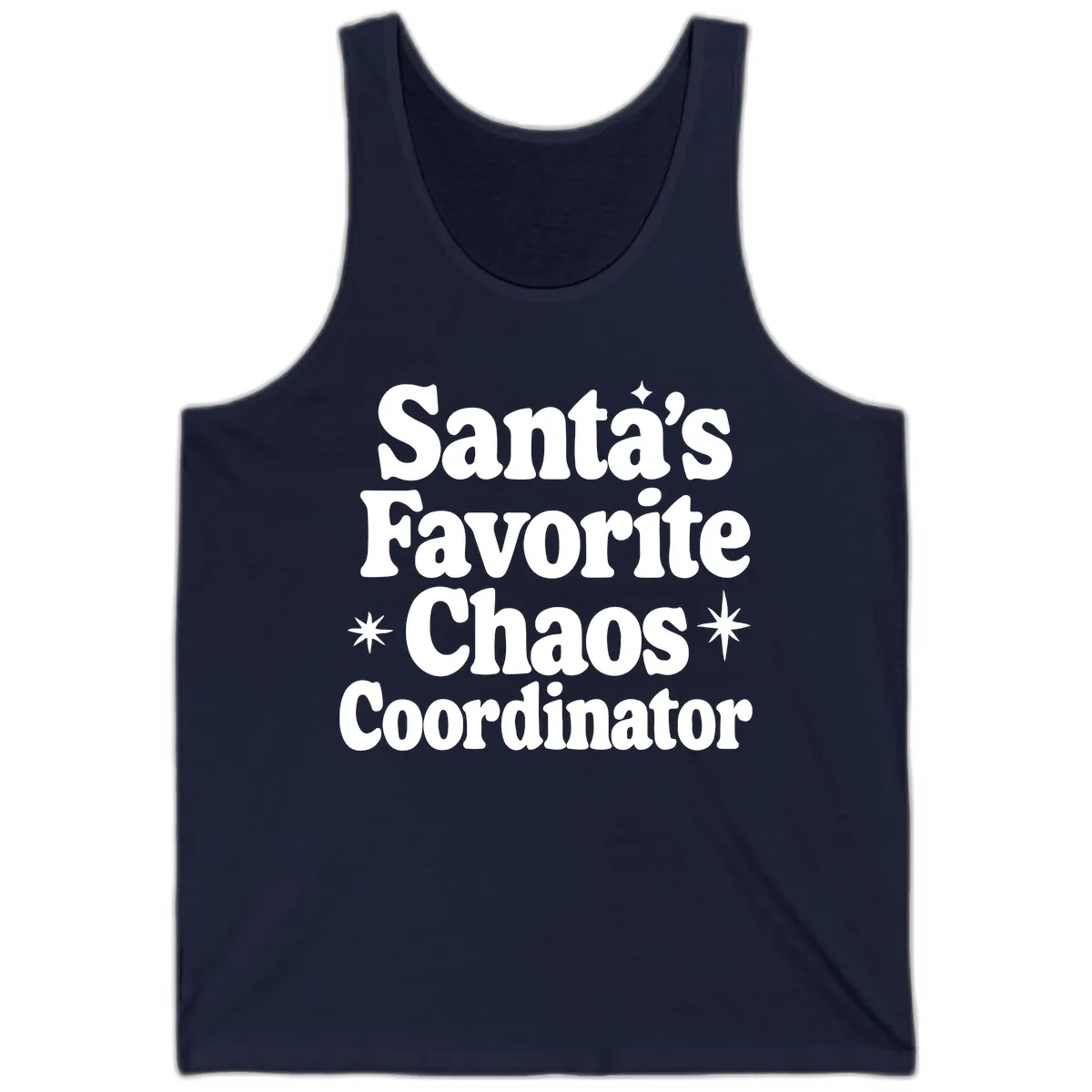 Santa's Favorite Chaos Coordinator Tank in Navy