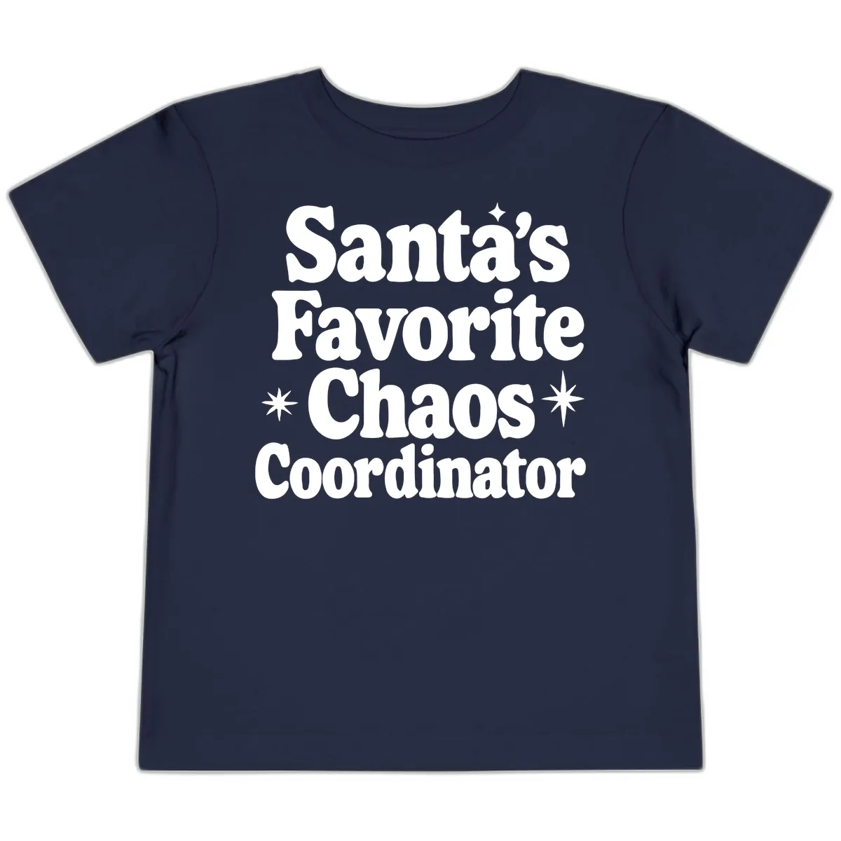 Santa's Favorite Chaos Coordinator Toddler T-Shirt in Navy