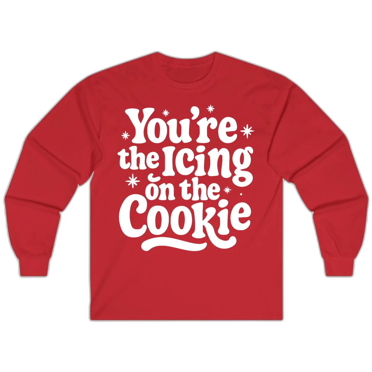 You're The Icing On The Cookie Long Sleeve in Red