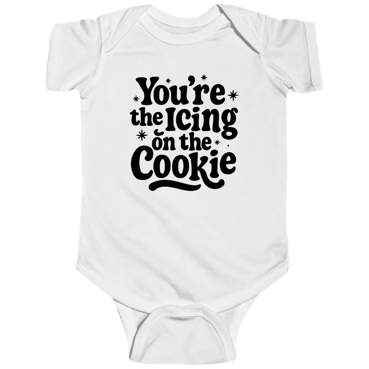 You're The Icing On The Cookie Baby Onesie in White