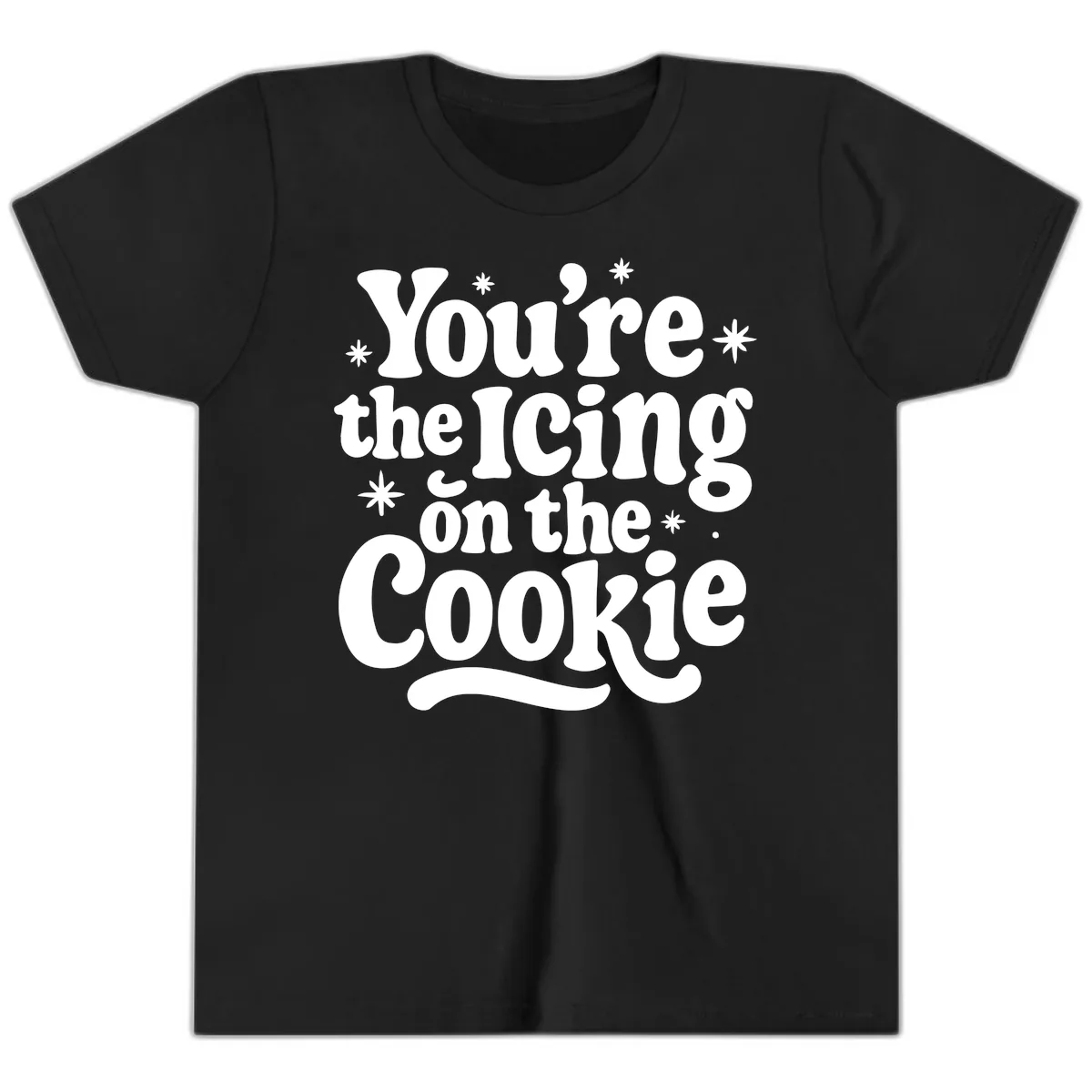 You're The Icing On The Cookie Youth T-Shirt in Black