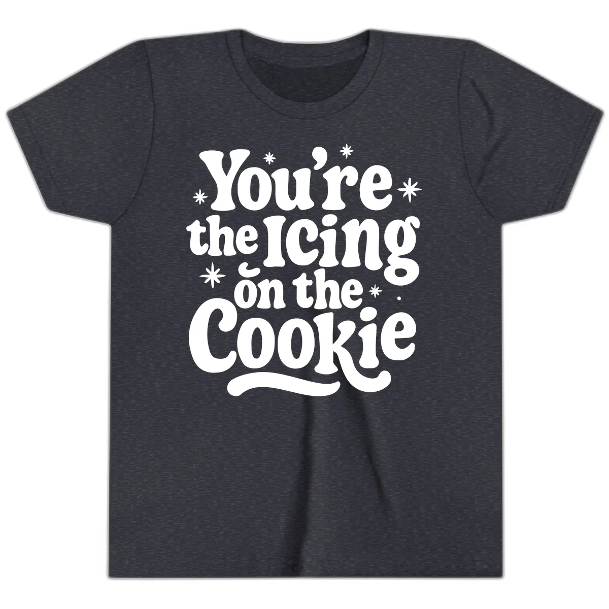 You're The Icing On The Cookie Youth T-Shirt in Heather Navy