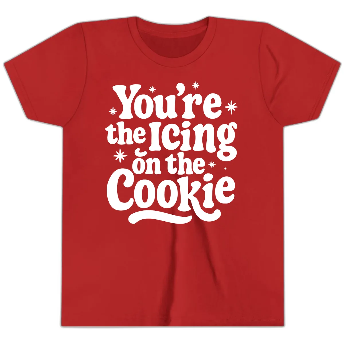 You're The Icing On The Cookie Youth T-Shirt in Red