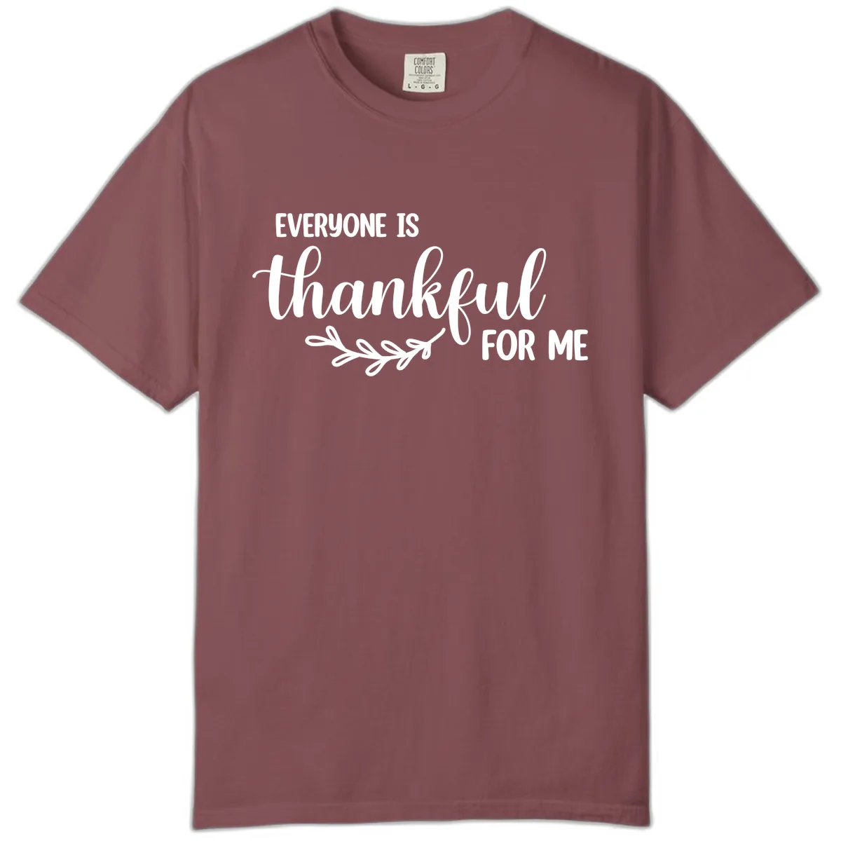 Everyone Is Thankful For Me Design Comfort Color in Brick