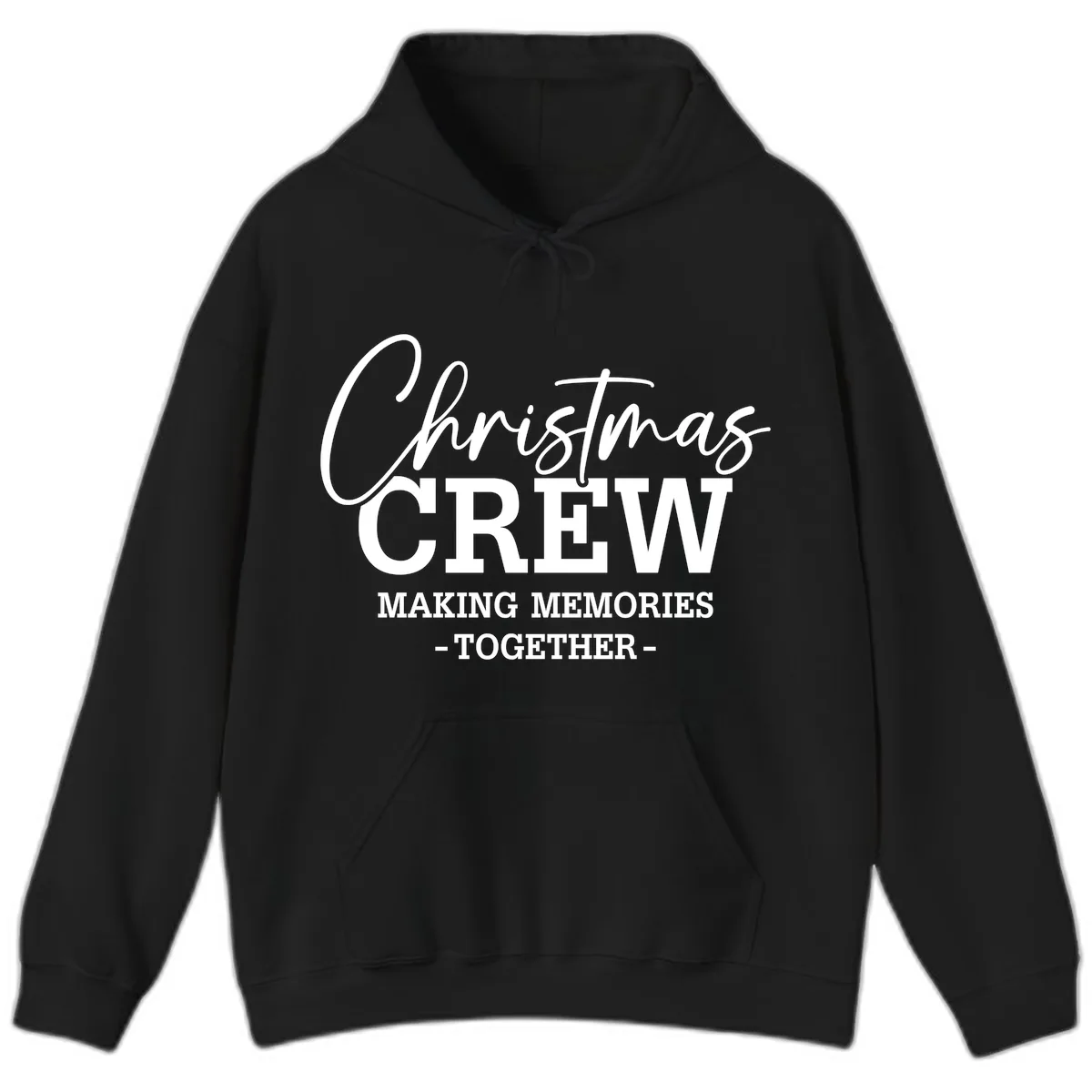 Christmas Crew Making Memories Together Hoodie in Black
