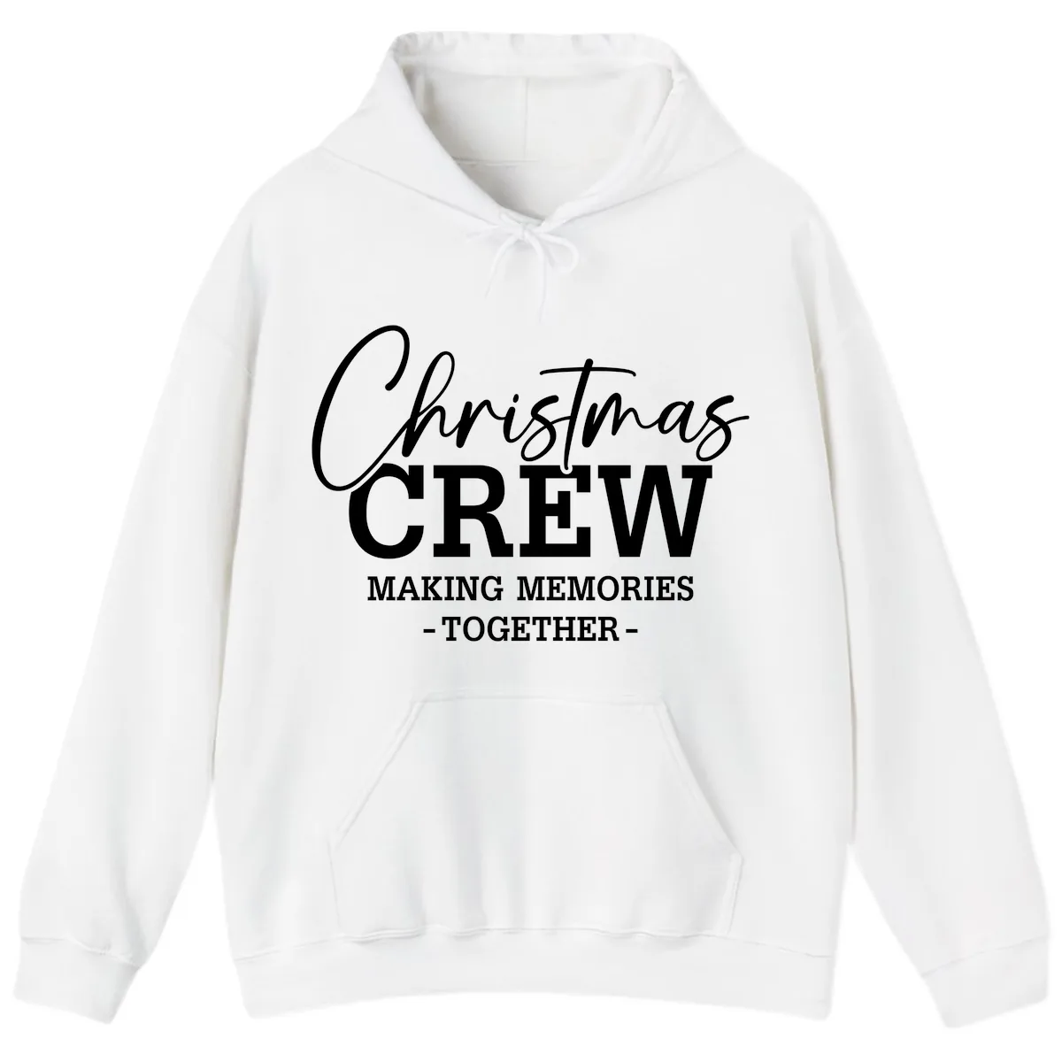 Christmas Crew Making Memories Together Hoodie in White