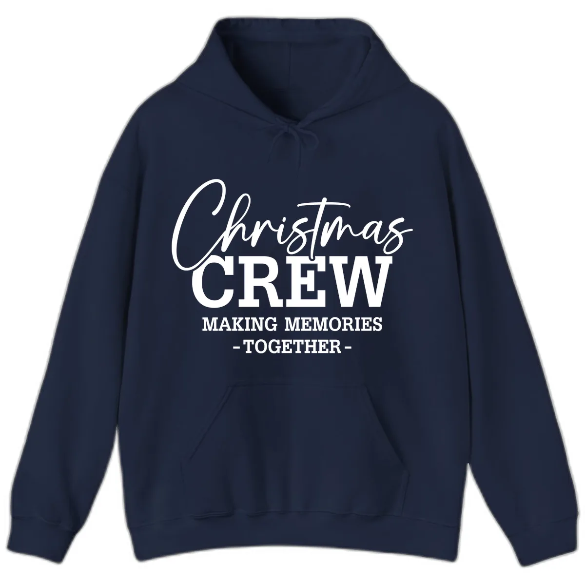 Christmas Crew Making Memories Together Hoodie in Navy