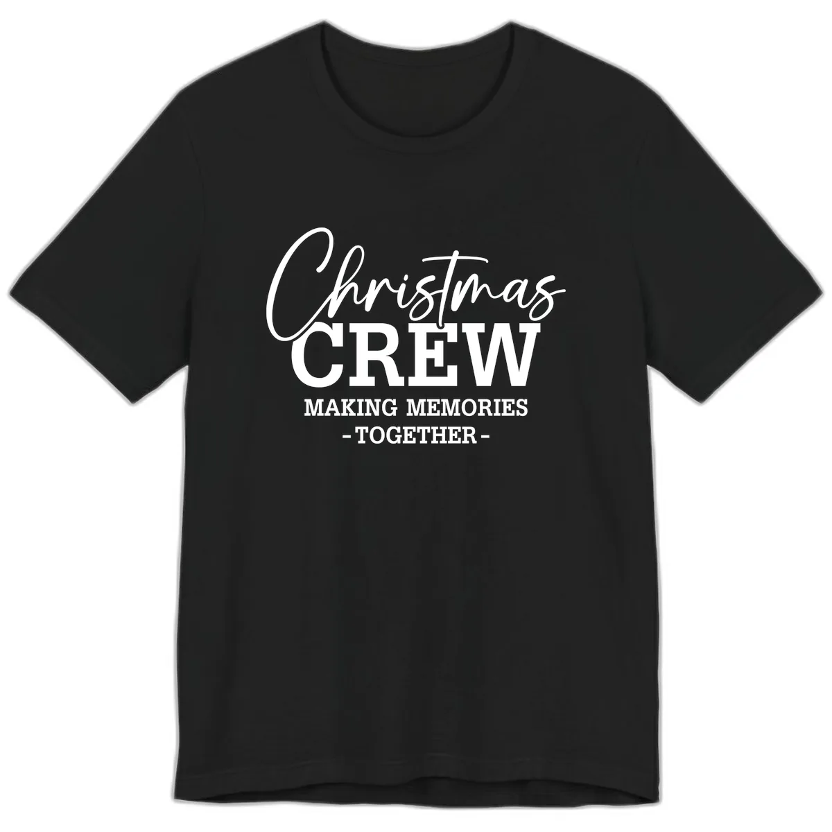 Christmas Crew Making Memories Together Premium T-Shirt in Black