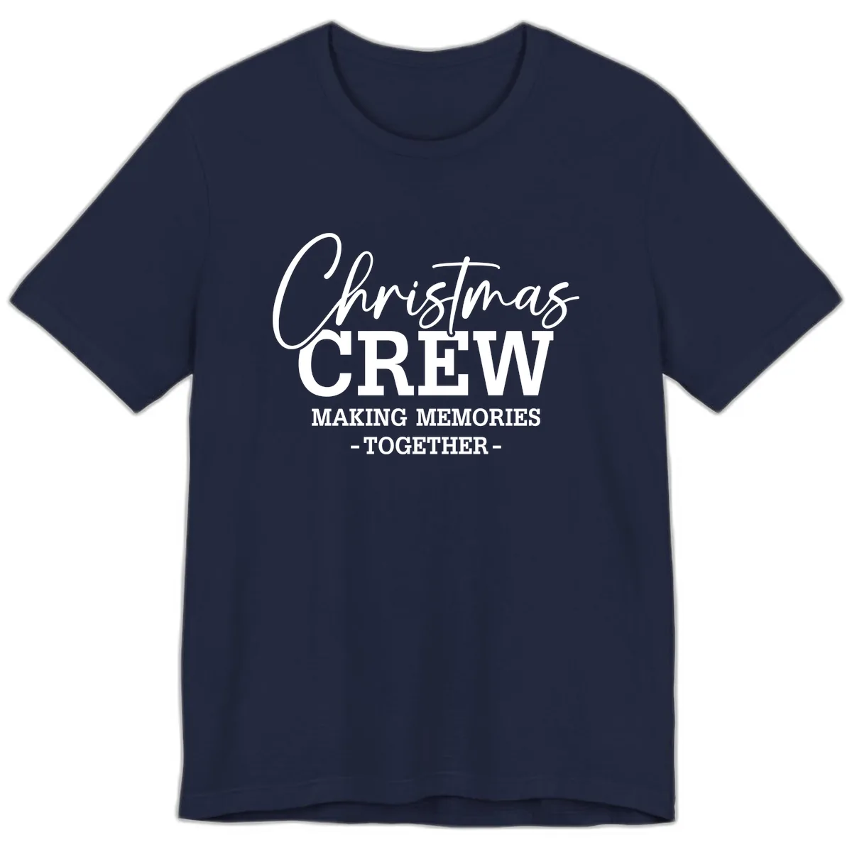 Christmas Crew Making Memories Together Premium T-Shirt in Navy