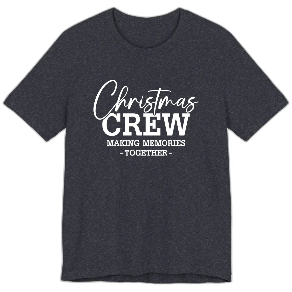Christmas Crew Making Memories Together Premium T-Shirt in Heather Navy