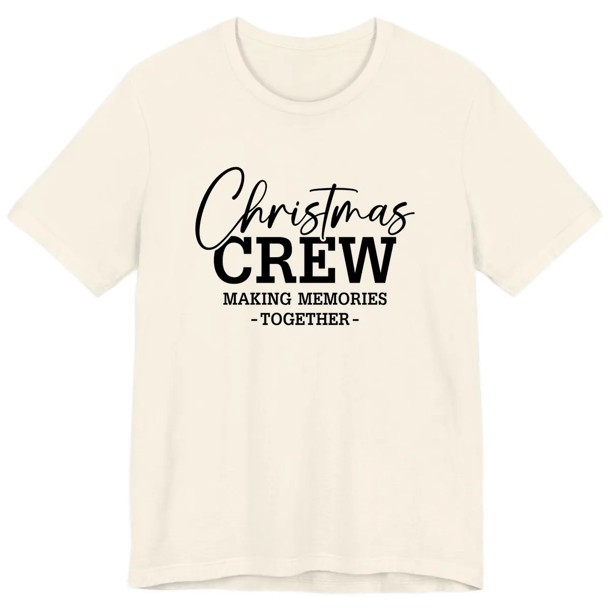 Christmas Crew Making Memories Together Premium T-Shirt in Natural
