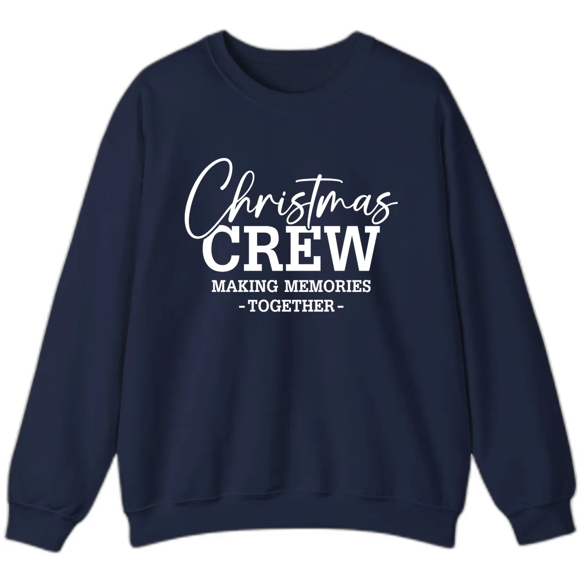 Christmas Crew Making Memories Together Sweatshirt in Navy