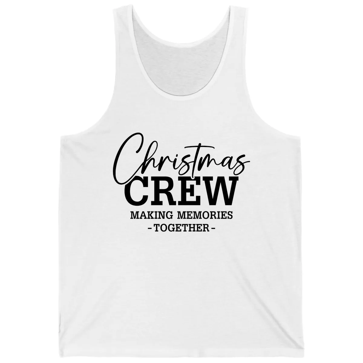 Christmas Crew Making Memories Together Tank in White