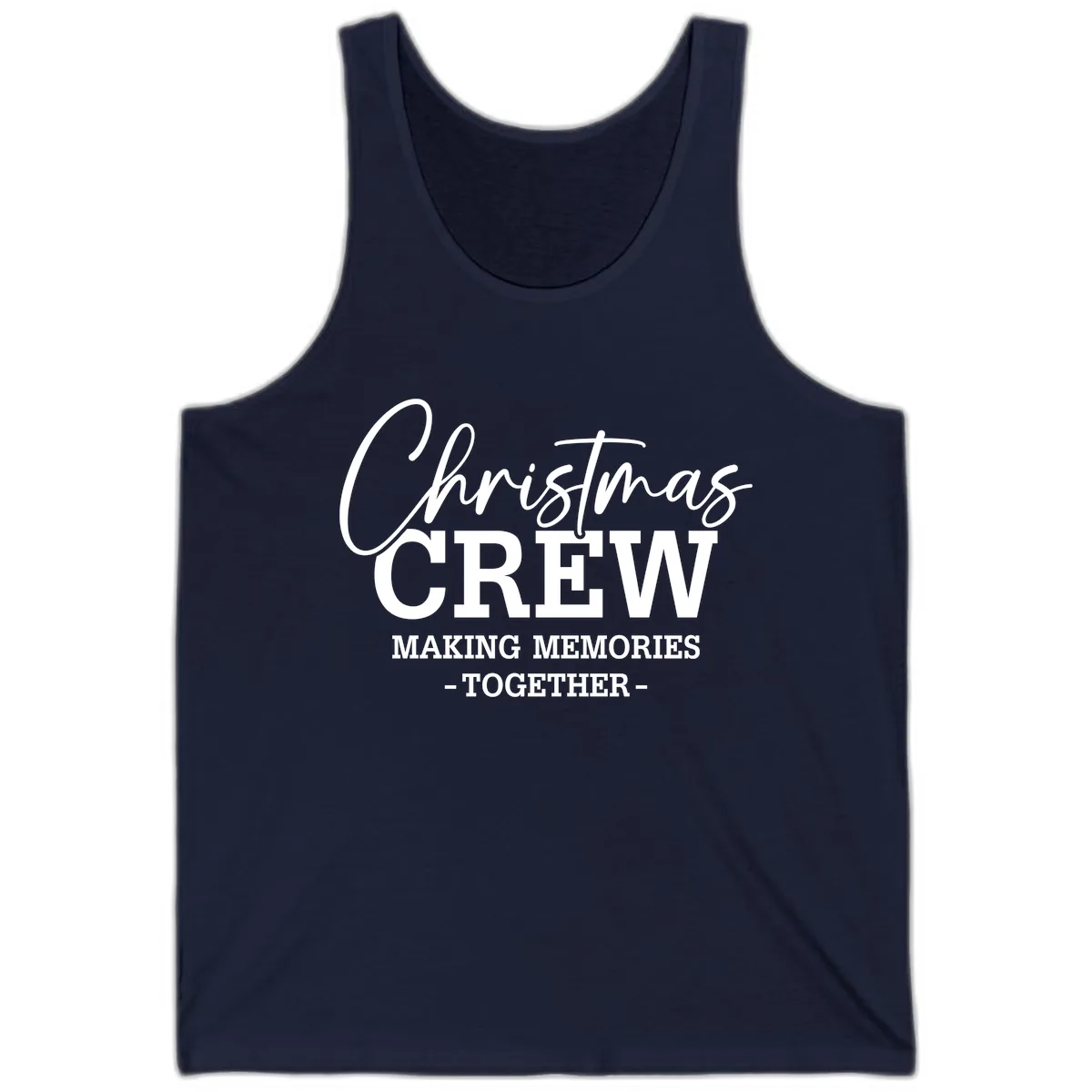 Christmas Crew Making Memories Together Tank in Navy
