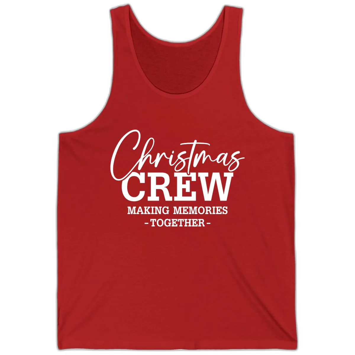 Christmas Crew Making Memories Together Tank in Red