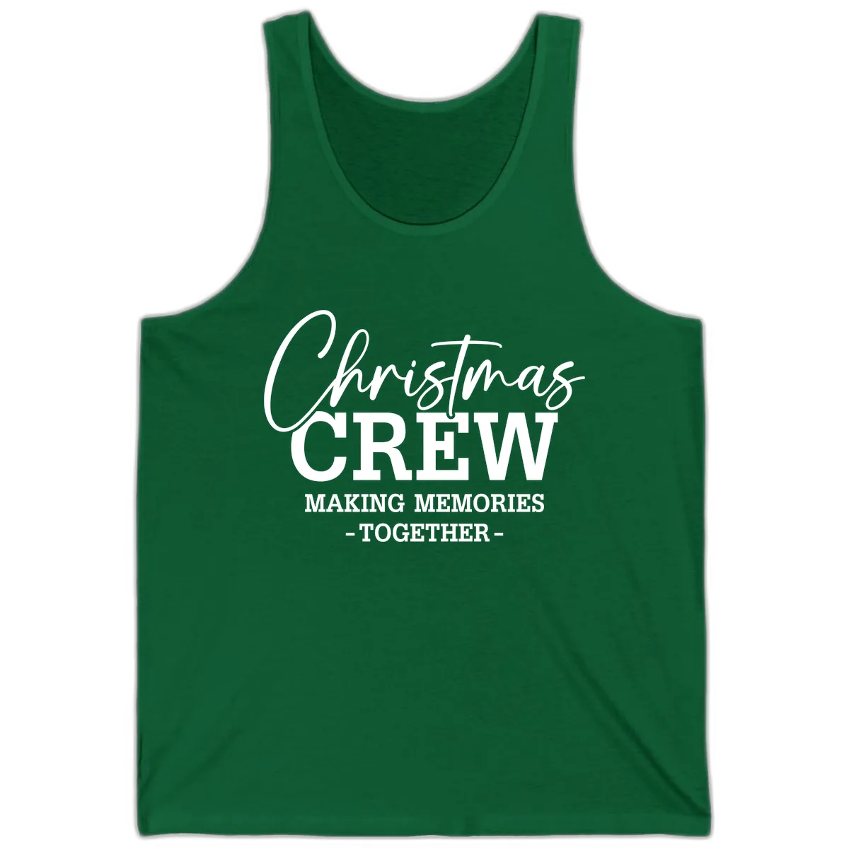 Christmas Crew Making Memories Together Tank in Kelly