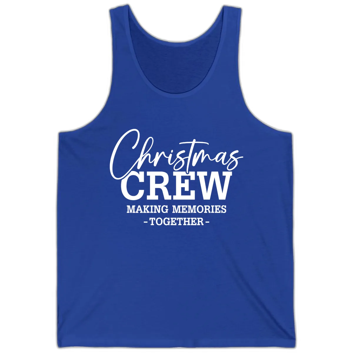 Christmas Crew Making Memories Together Tank in True Royal