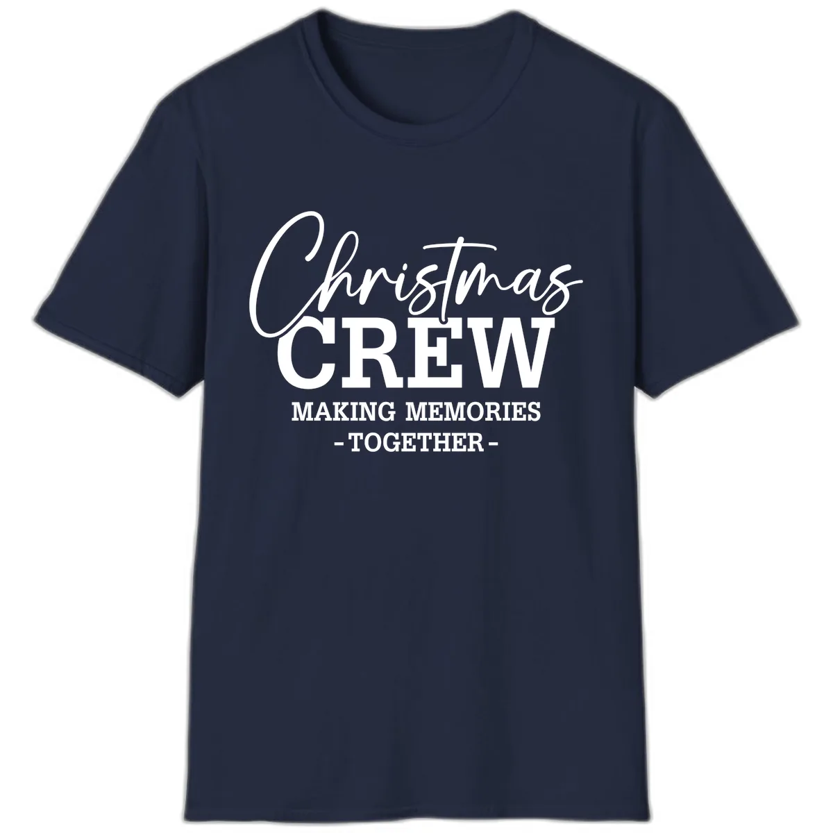 Christmas Crew Making Memories Together T-Shirt in Navy